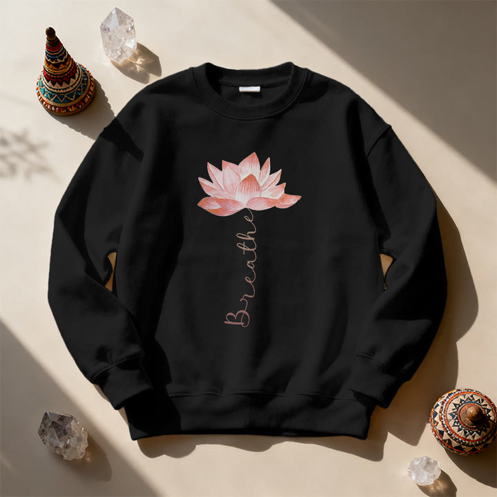 Sweat-shirt de méditation et de yoga Olivenorma Red Lotus - image 10