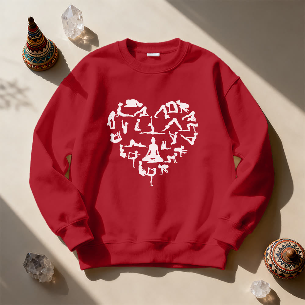 Sweat-shirt de yoga et de méditation Olivenorma Heart Namaste - image 10