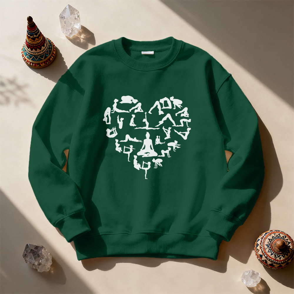 Sweat-shirt de yoga et de méditation Olivenorma Heart Namaste - image 14