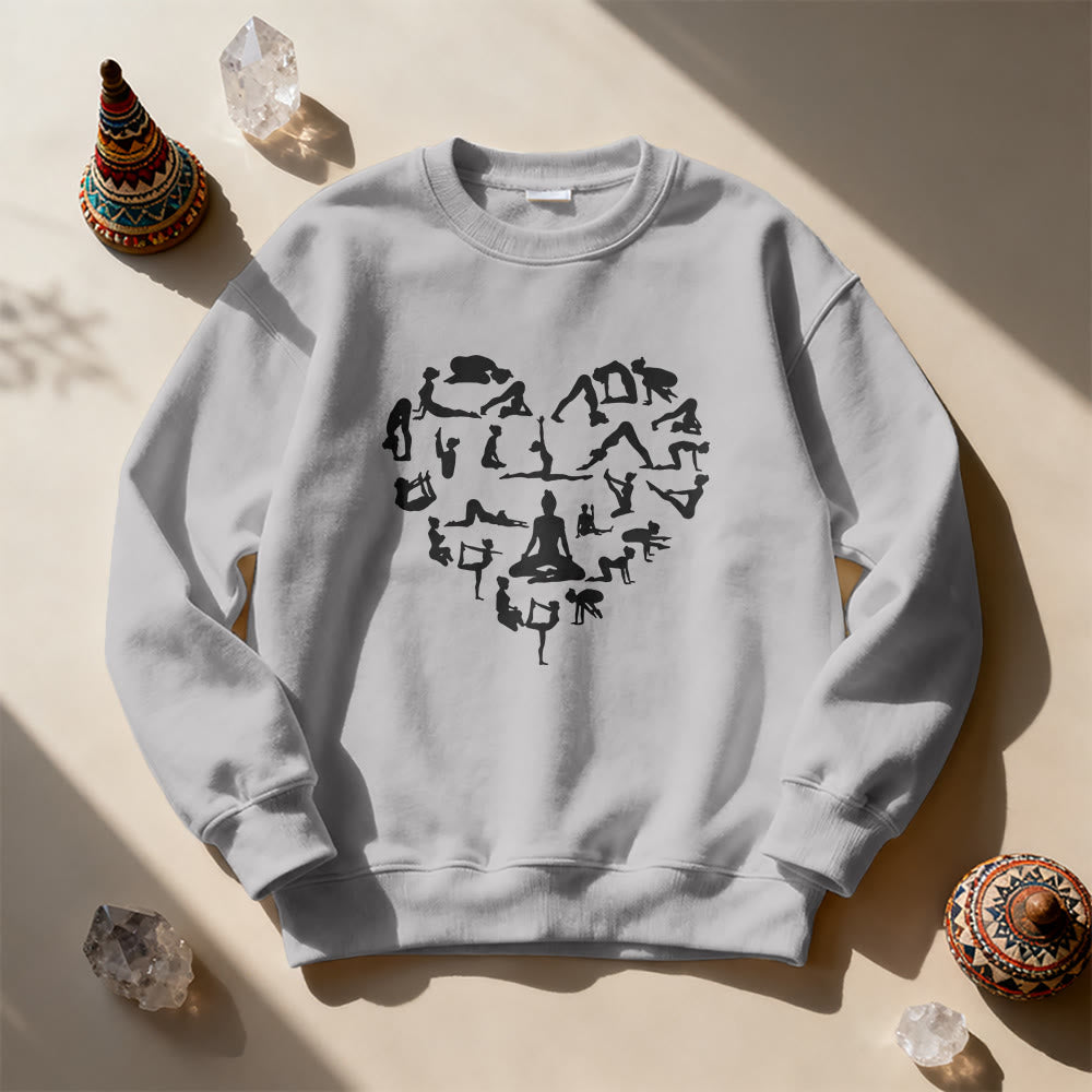 Sweat-shirt de yoga et de méditation Olivenorma Heart Namaste - image 12