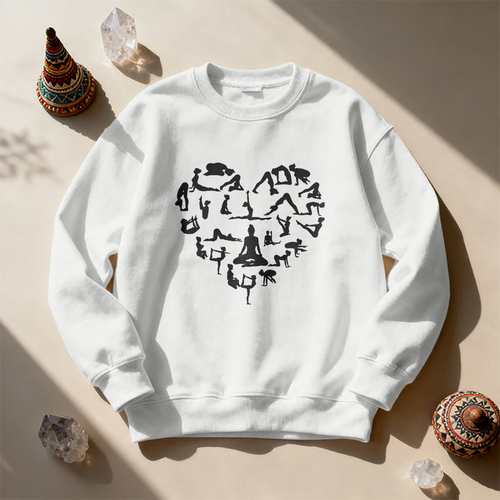 Sweat-shirt de yoga et de méditation Olivenorma Heart Namaste - image 4
