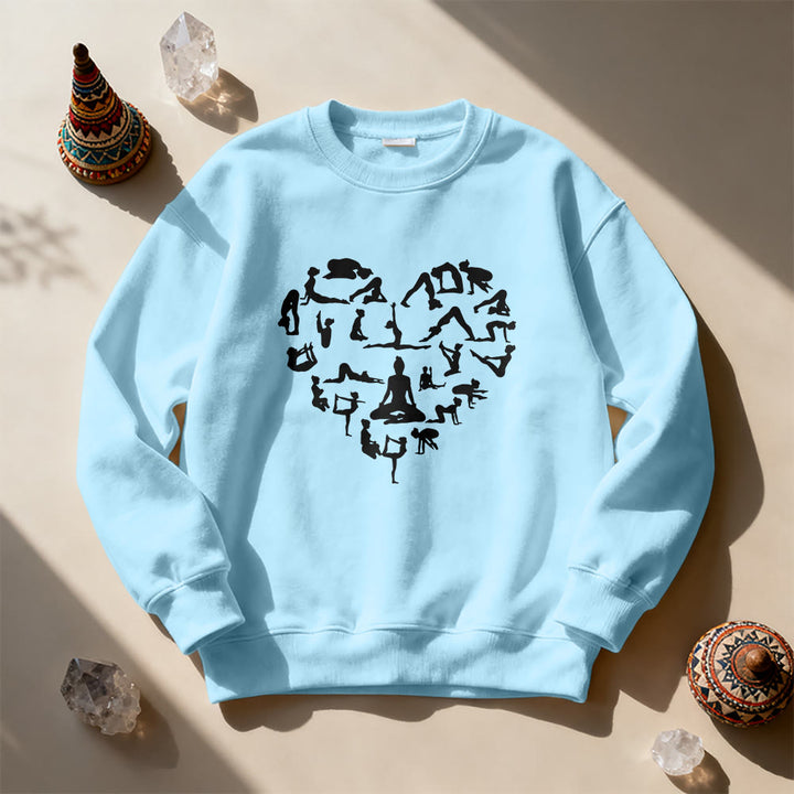 Sweat-shirt de yoga et de méditation Olivenorma Heart Namaste - image 16
