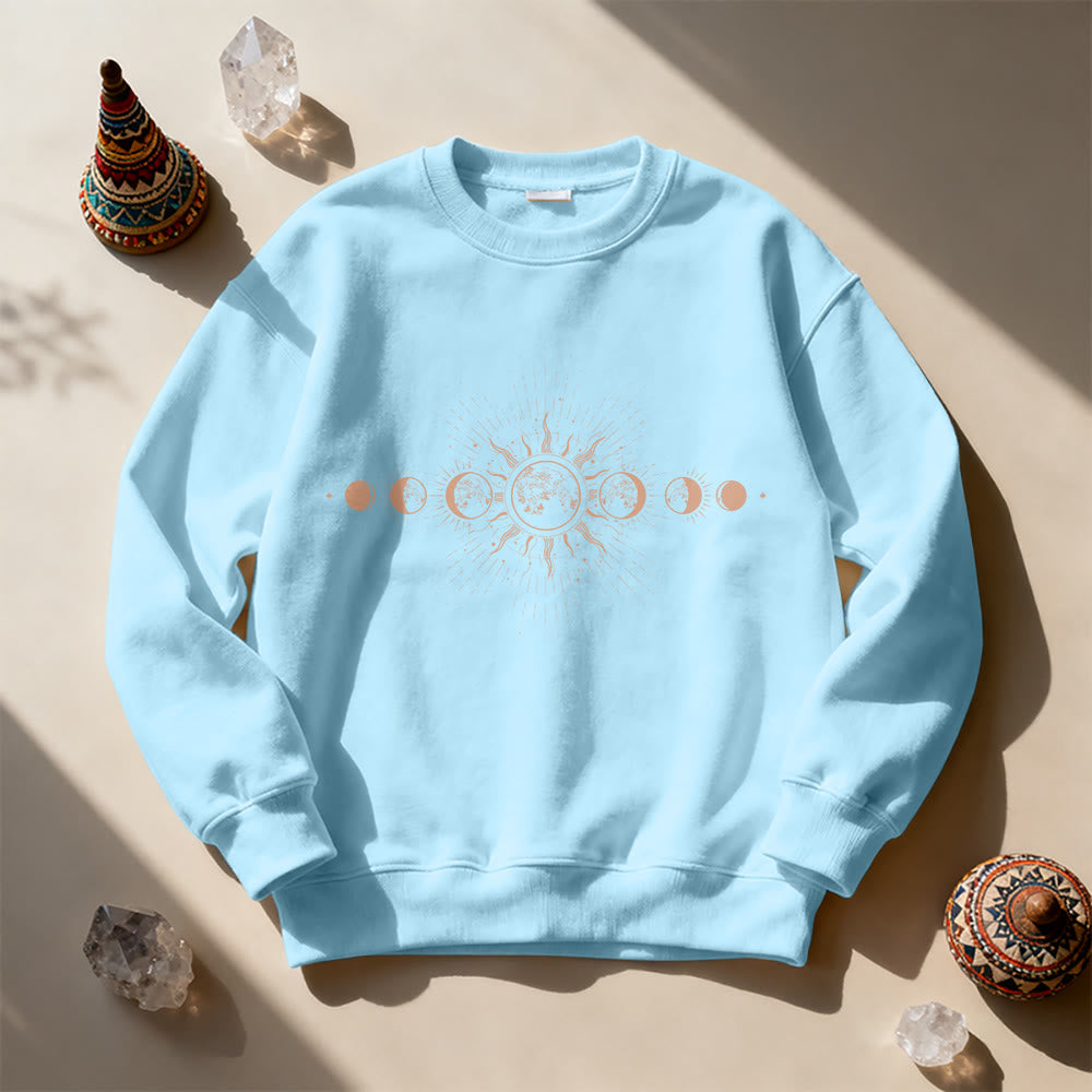 Sweat-shirt bohème Olivenorma Lune et Soleil Célestes - image 16