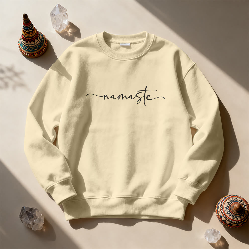 Sweat-shirt de méditation Olivenorma Namaste Yoga - image 4