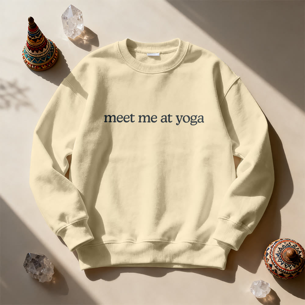 Sweat-shirt mignon Olivenorma Meet Me At Yoga - image 6