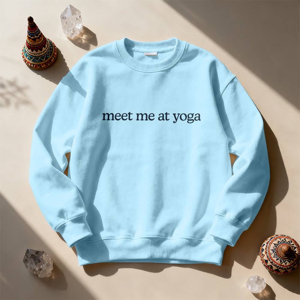 Sweat-shirt mignon Olivenorma Meet Me At Yoga - image 16