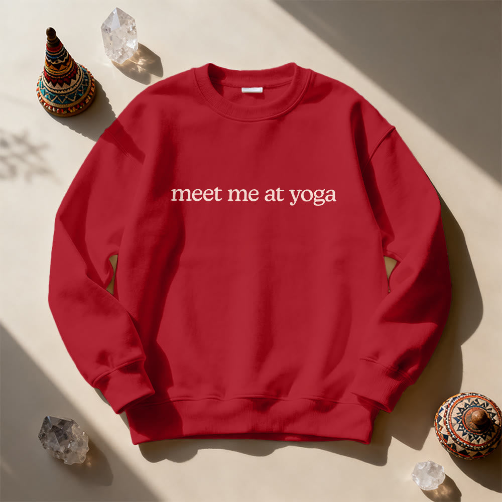 Sweat-shirt mignon Olivenorma Meet Me At Yoga - image 10
