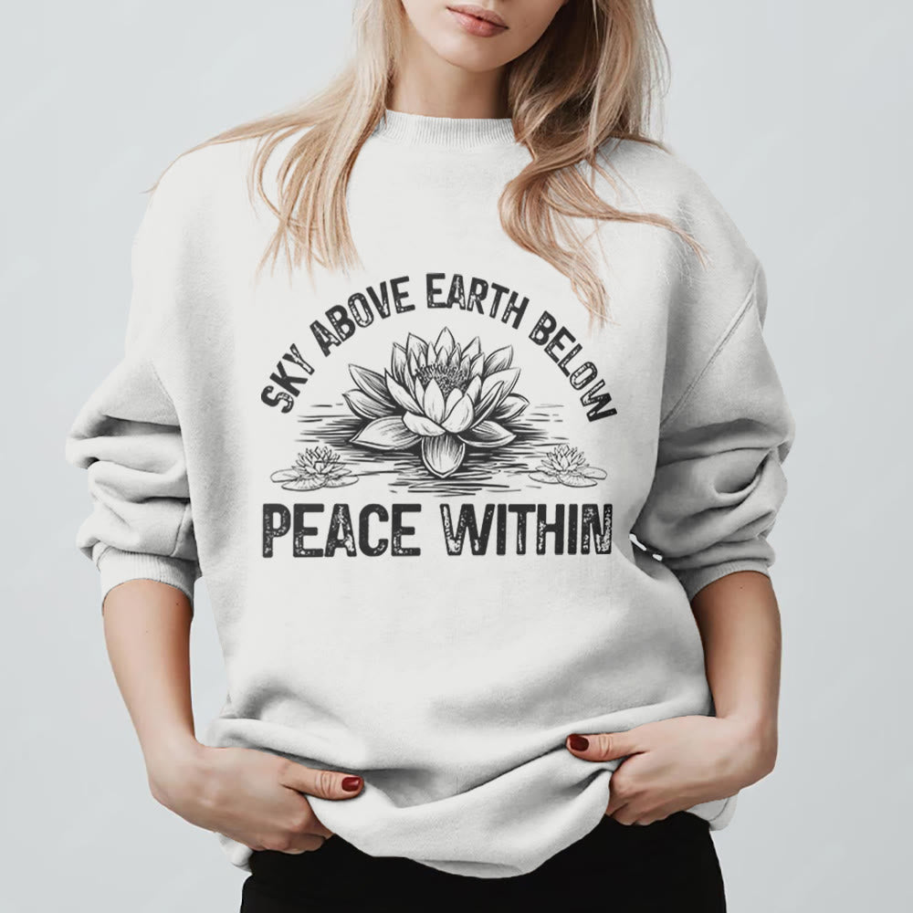 Sweat-shirt Olivenorma Lotus pour méditation de pleine conscience - Blanc - 2XL - image 11