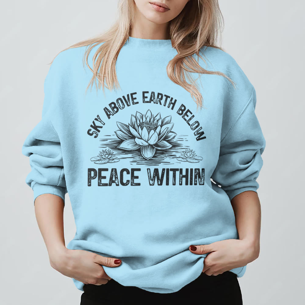 Sweat-shirt Olivenorma Lotus pour méditation de pleine conscience - Bleu - 2XL - image 15