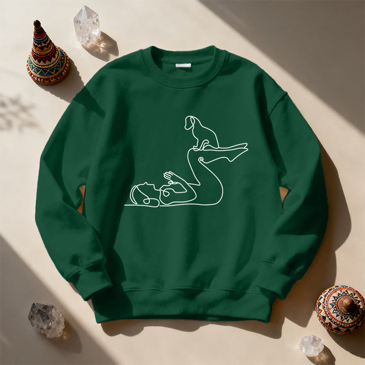 Sweat-shirt Olivenorma Yoga pour amoureux des chiens - image 6