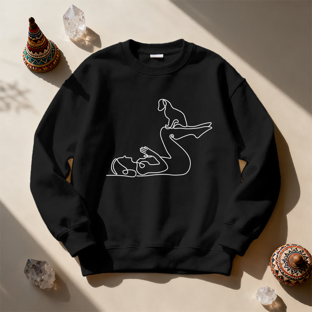 Sweat-shirt Olivenorma Yoga pour amoureux des chiens - image 10