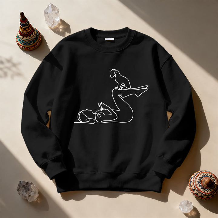 Sweat-shirt Olivenorma Yoga pour amoureux des chiens - image 10