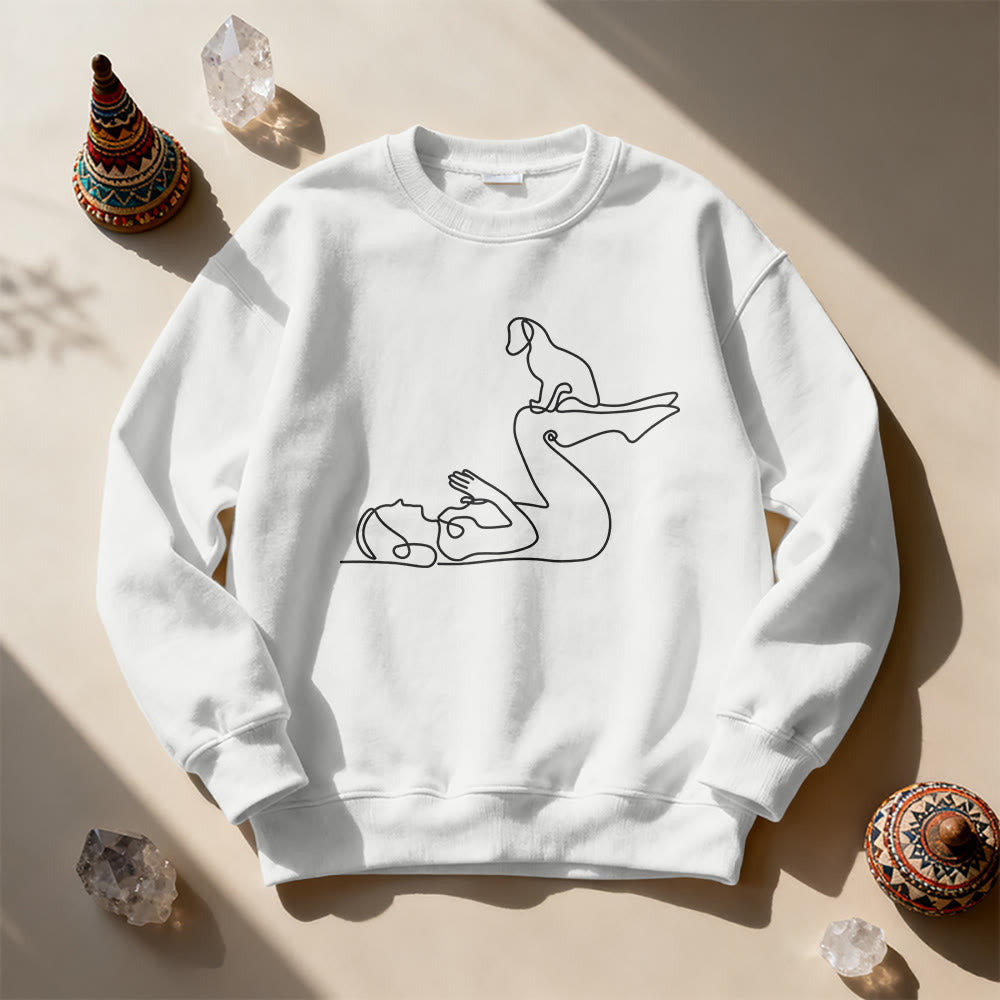 Sweat-shirt Olivenorma Yoga pour amoureux des chiens - image 12