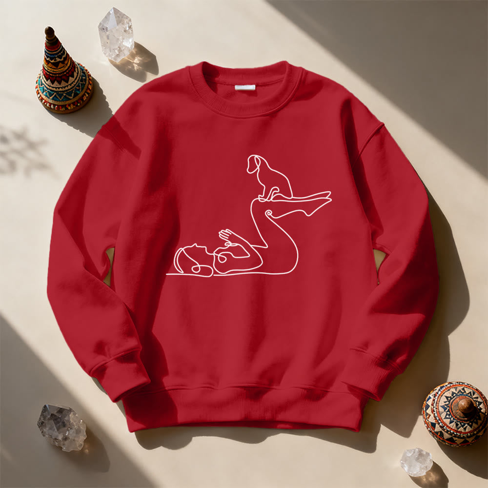Sweat-shirt Olivenorma Yoga pour amoureux des chiens - image 14