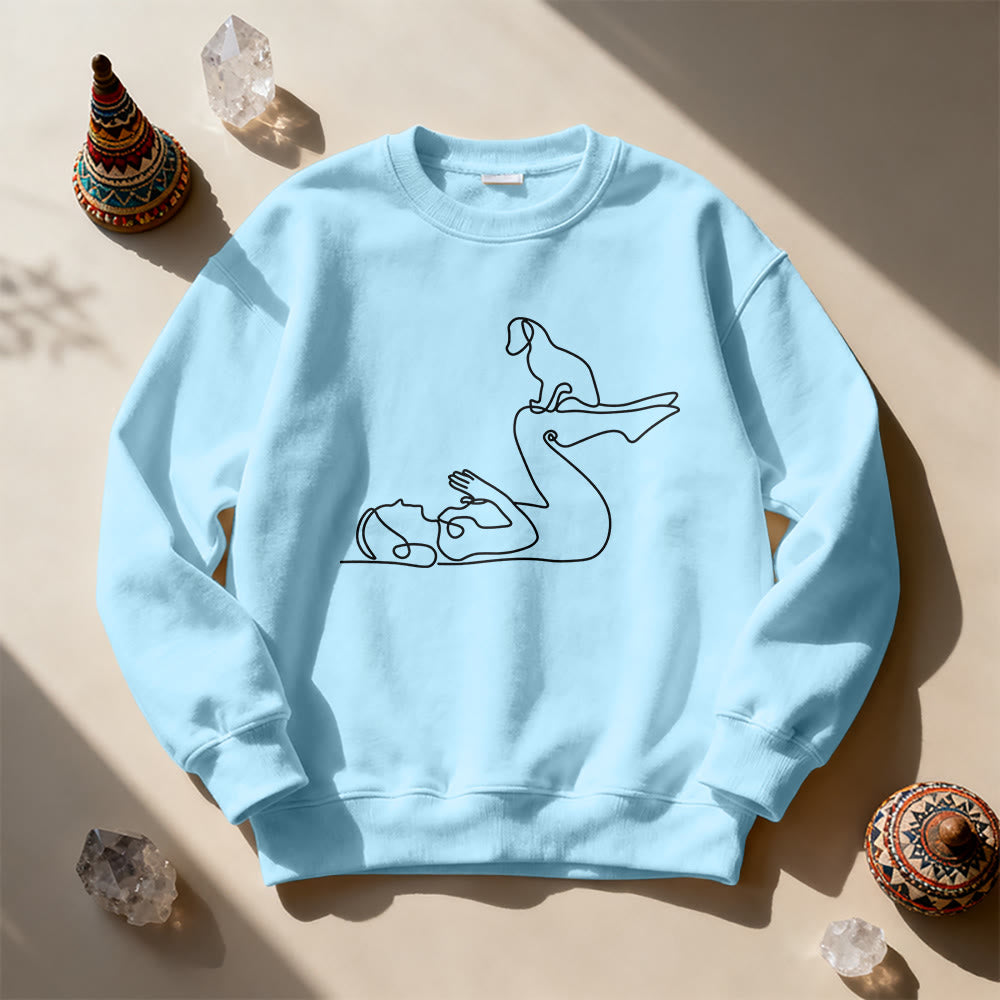 Sweat-shirt Olivenorma Yoga pour amoureux des chiens - image 16