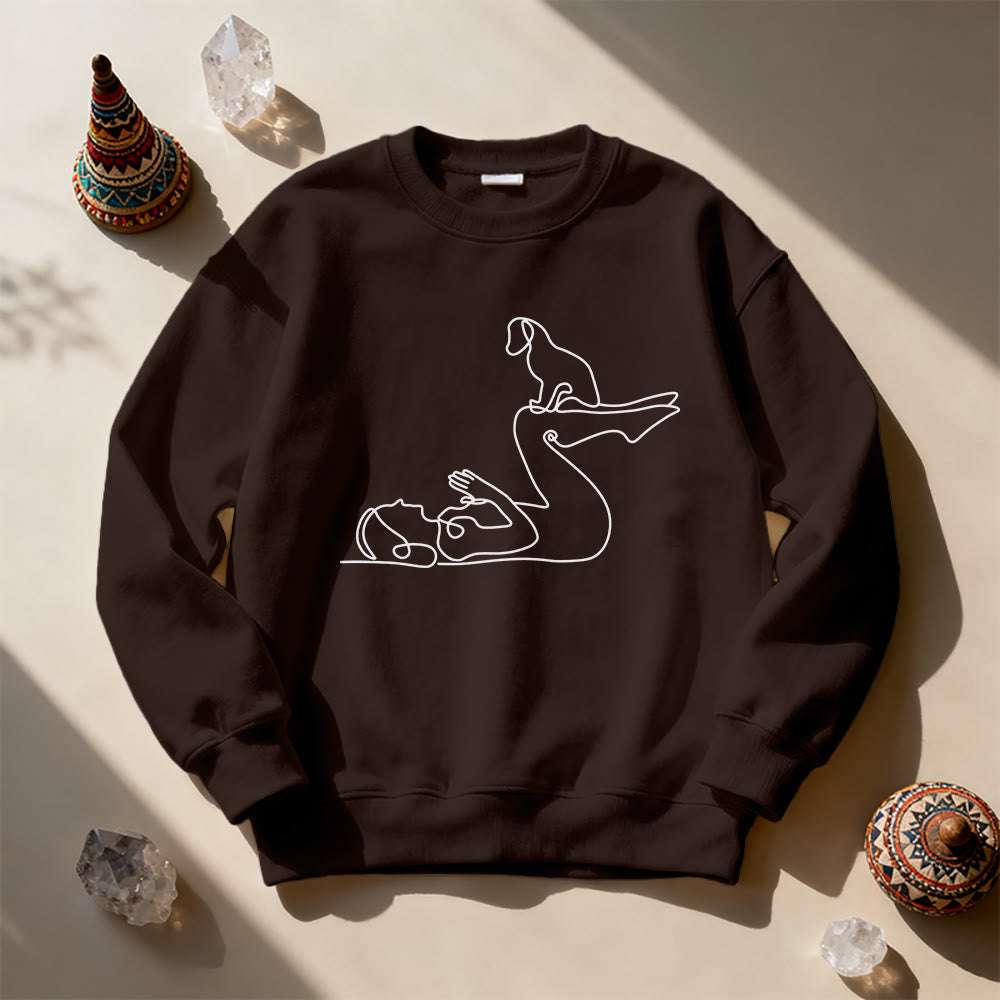 Sweat-shirt Olivenorma Yoga pour amoureux des chiens - image 8