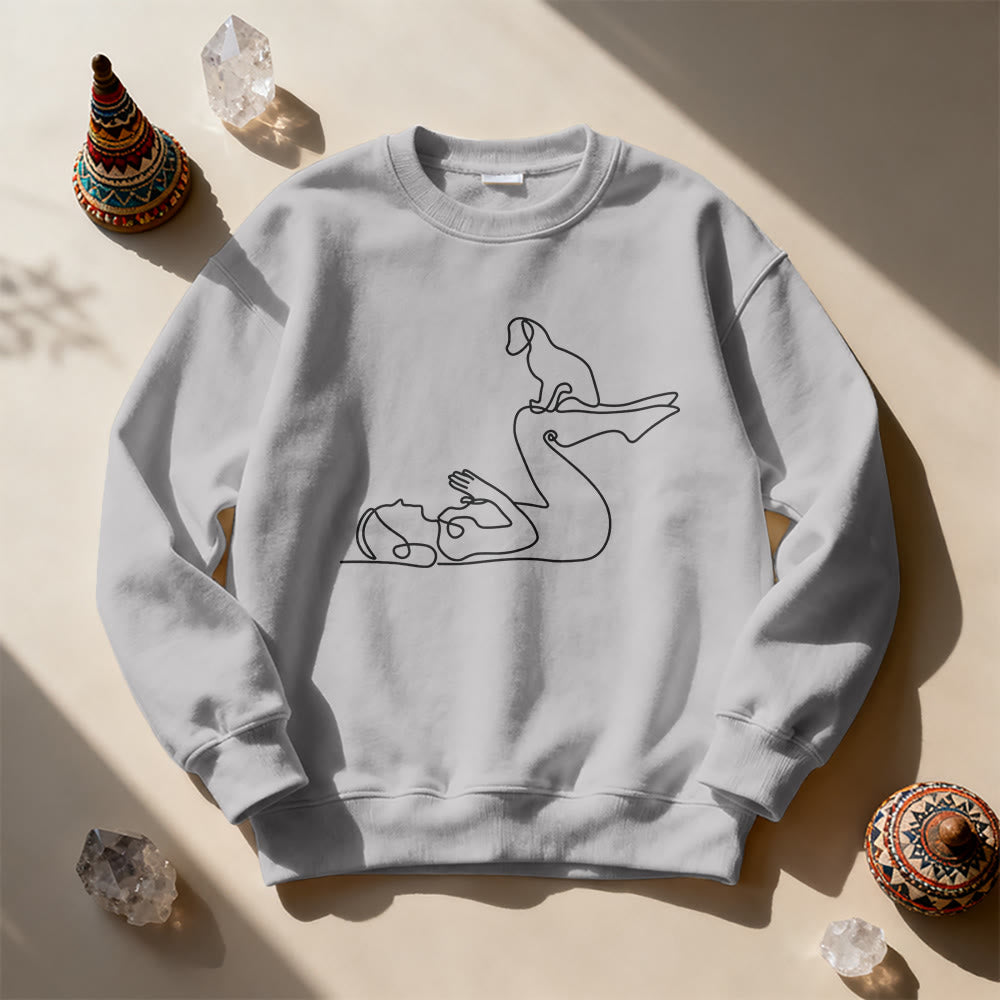 Sweat-shirt Olivenorma Yoga pour amoureux des chiens - image 4