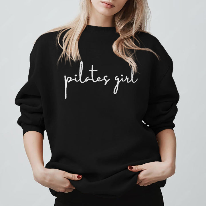 Sweat-shirt de fitness Olivenorma Pilates pour fille - Noir - 2XL - image 11