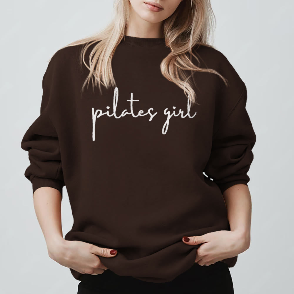 Sweat-shirt de fitness Olivenorma Pilates pour fille - Brun - 2XL - image 9