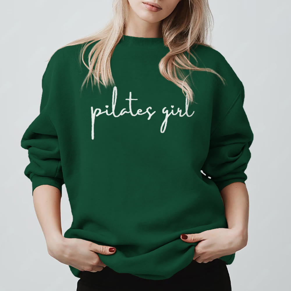 Sweat-shirt de fitness Olivenorma Pilates pour fille - Vert - 2XL - image 7