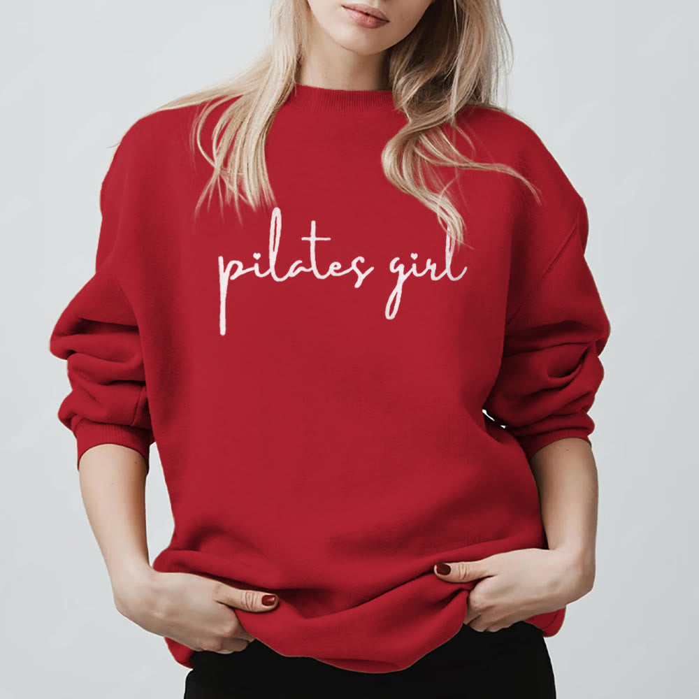 Sweat-shirt de fitness Olivenorma Pilates pour fille - Rouge - 2XL - image 0