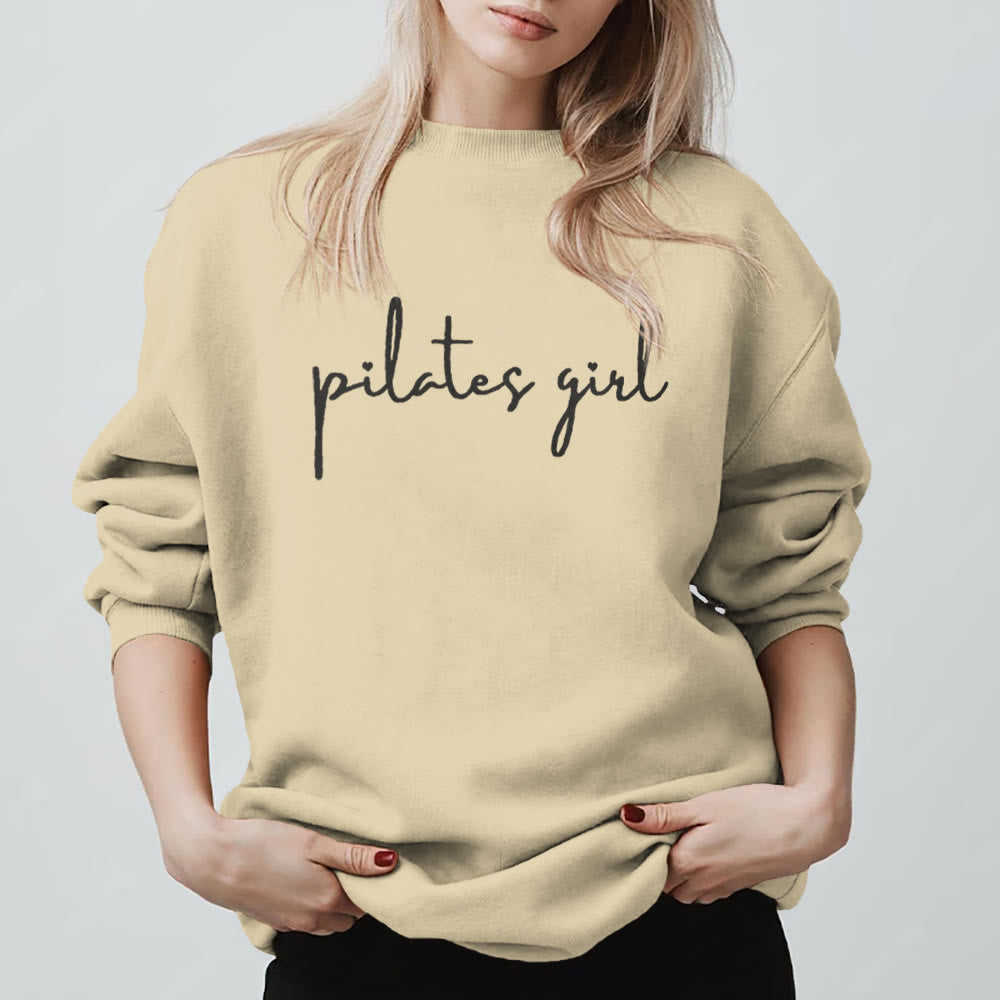 Sweat-shirt de fitness Olivenorma Pilates pour fille - Jaune clair - 2XL - image 3