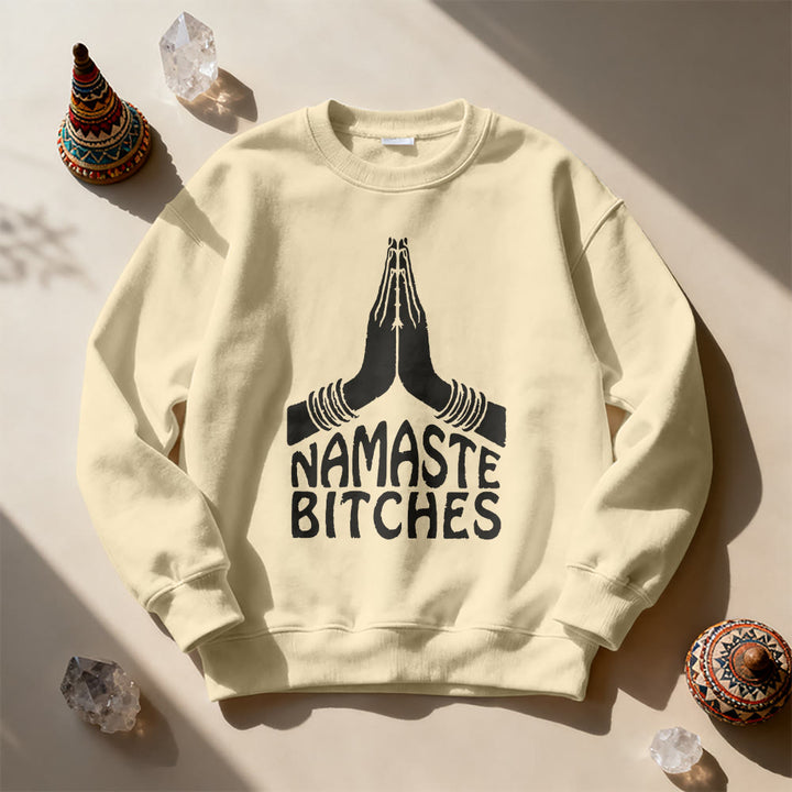Olivenorma Namaste Vibes Yoga Sweat-shirt de motivation - image 4
