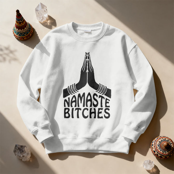 Olivenorma Namaste Vibes Yoga Sweat-shirt de motivation - image 12