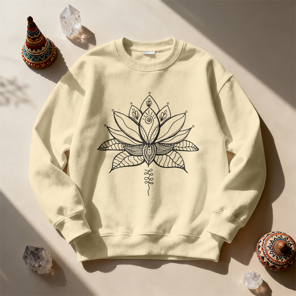 Sweat-shirt de méditation de yoga Olivenorma Lotus Bloom - image 6