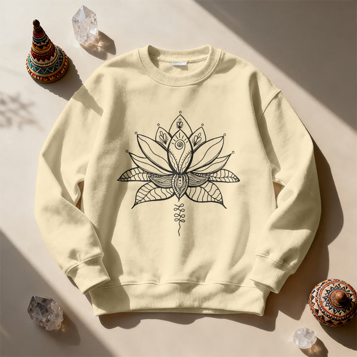 Sweat-shirt de méditation de yoga Olivenorma Lotus Bloom - image 6