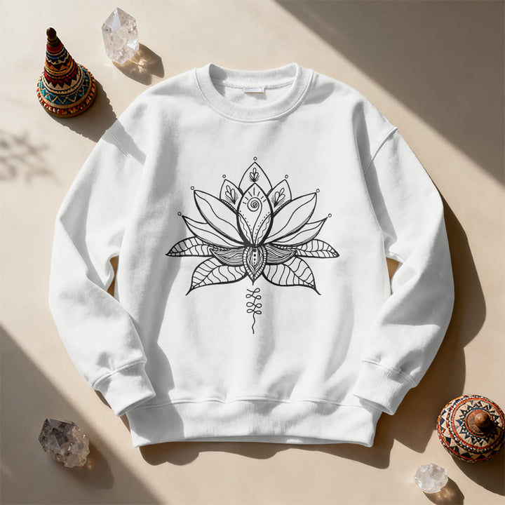 Sweat-shirt de méditation de yoga Olivenorma Lotus Bloom - image 12