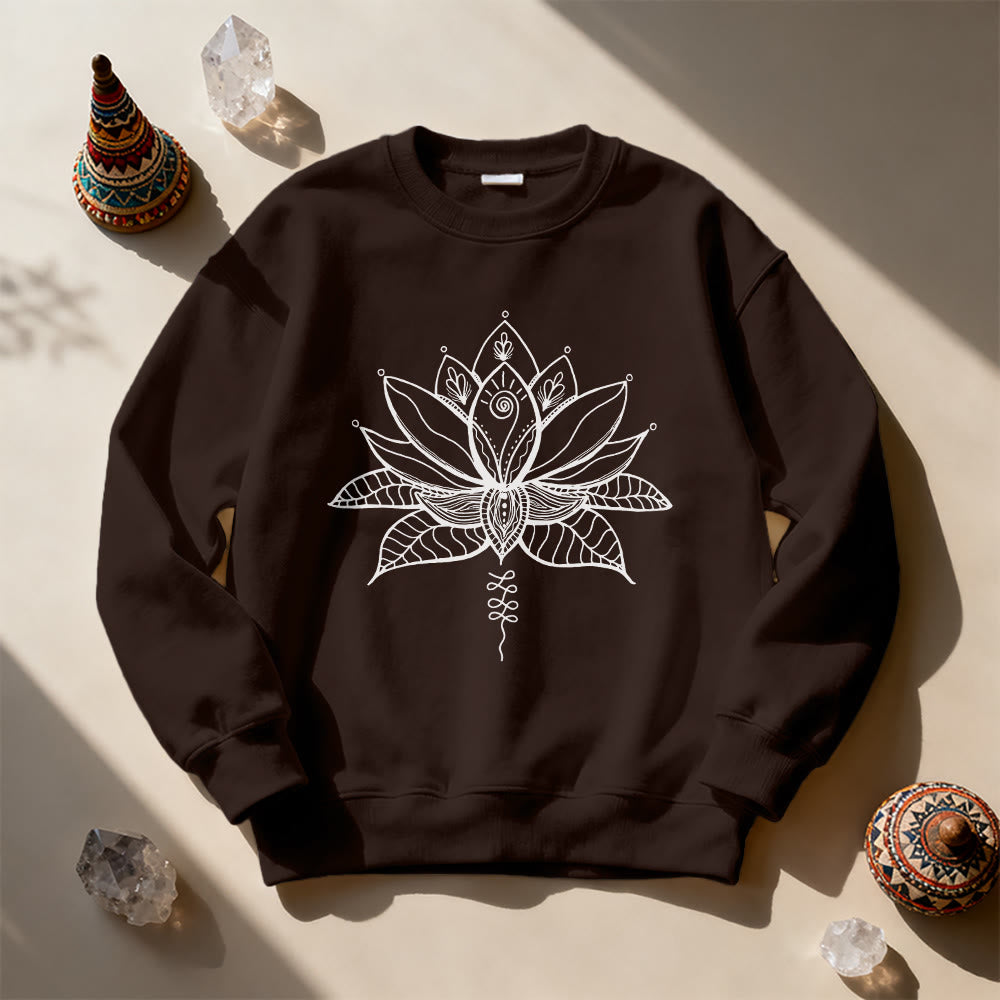 Sweat-shirt de méditation de yoga Olivenorma Lotus Bloom - image 10