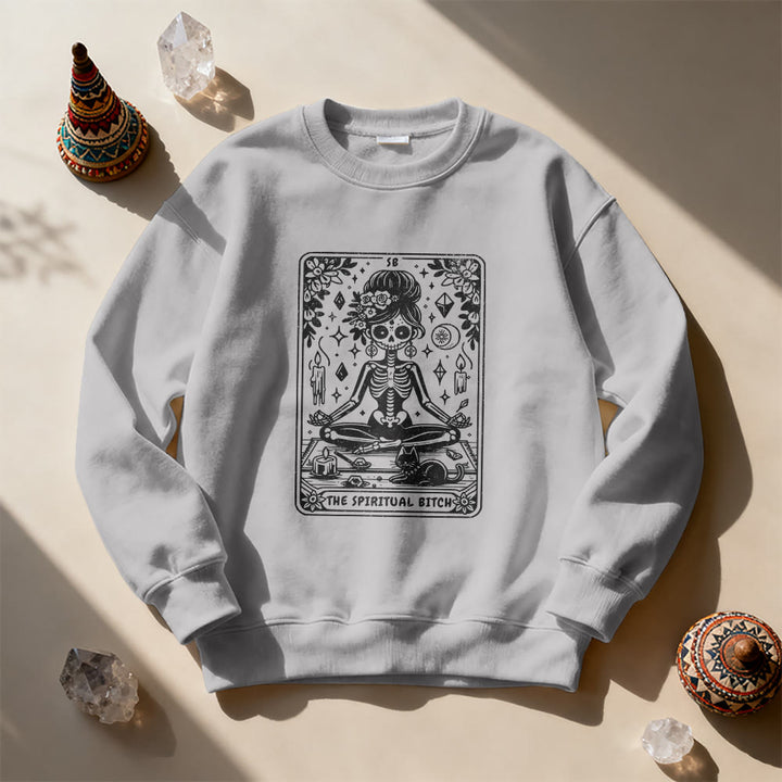 Sweat-shirt Olivenorma Spiritual Bitch Méditation Yoga - image 6