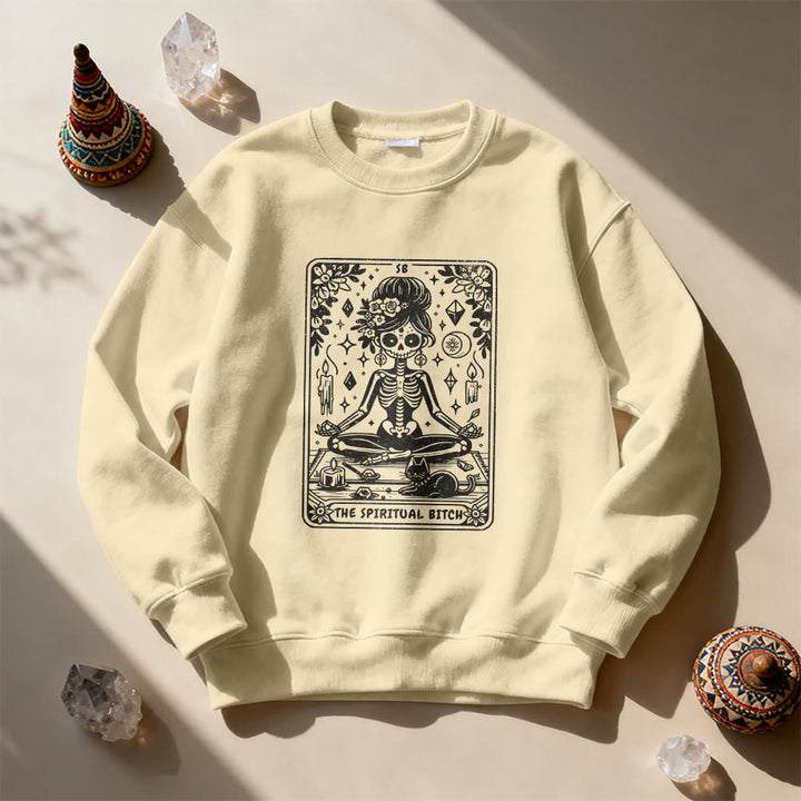 Sweat-shirt Olivenorma Spiritual Bitch Méditation Yoga - image 1
