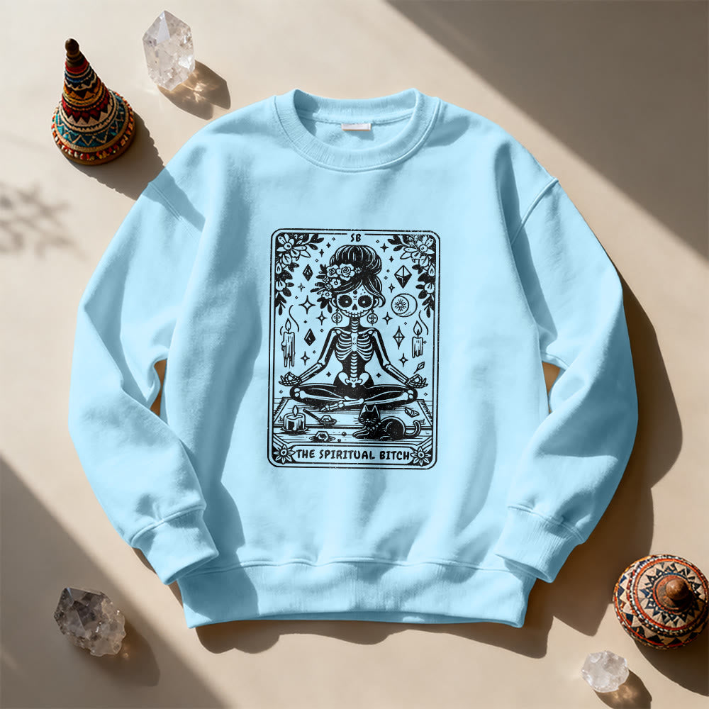 Sweat-shirt Olivenorma Spiritual Bitch Méditation Yoga - image 16