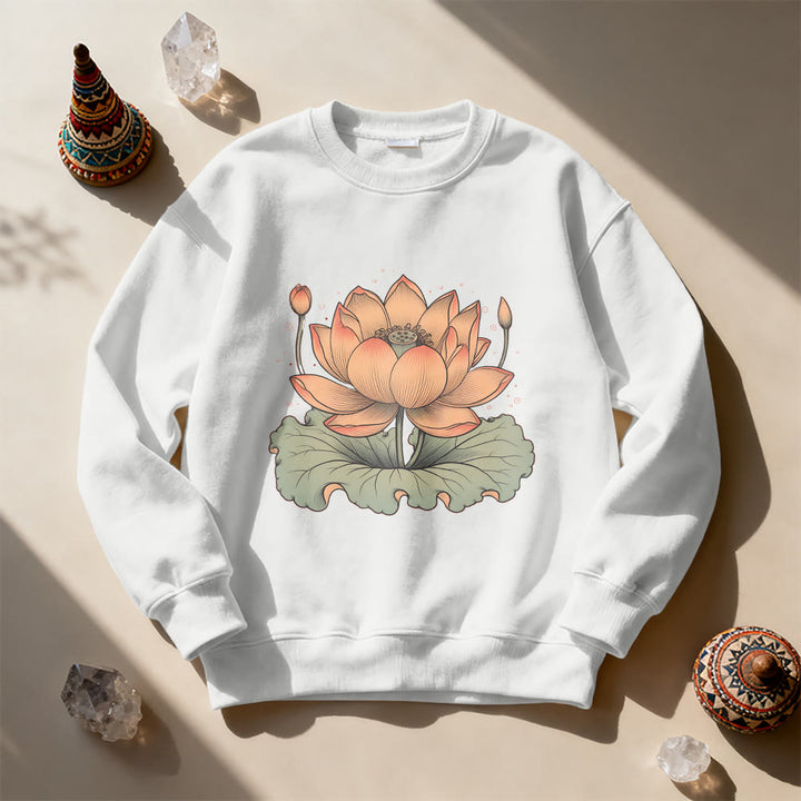 Sweat-shirt de méditation de yoga Olivenorma Lotus Bloom - image 0