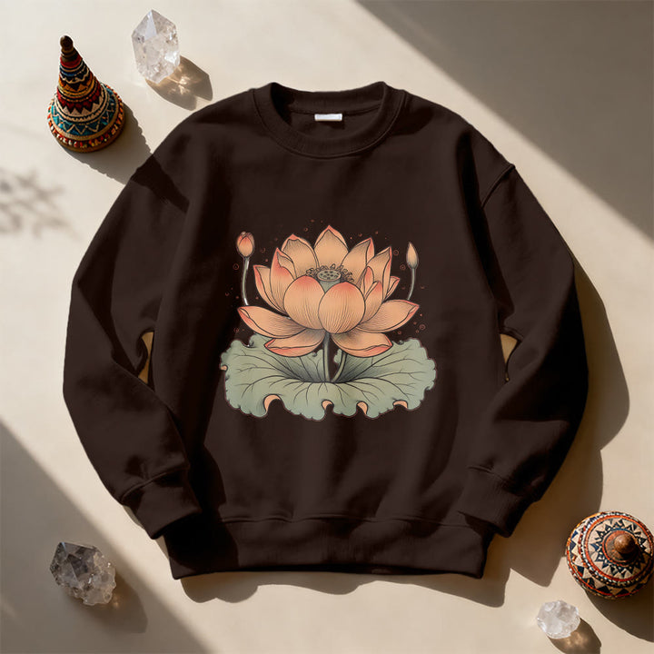 Sweat-shirt de méditation de yoga Olivenorma Lotus Bloom - image 12