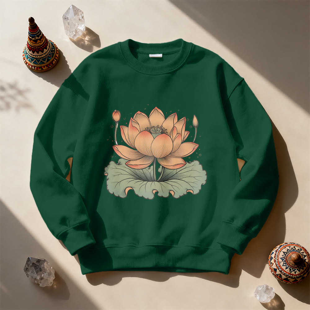 Sweat-shirt de méditation de yoga Olivenorma Lotus Bloom - image 10