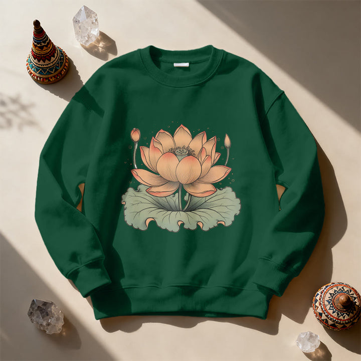 Sweat-shirt de méditation de yoga Olivenorma Lotus Bloom - image 10