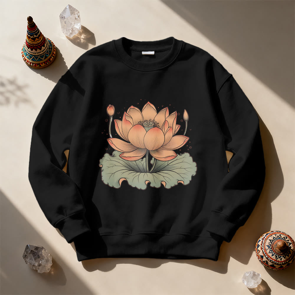 Sweat-shirt de méditation de yoga Olivenorma Lotus Bloom - image 6
