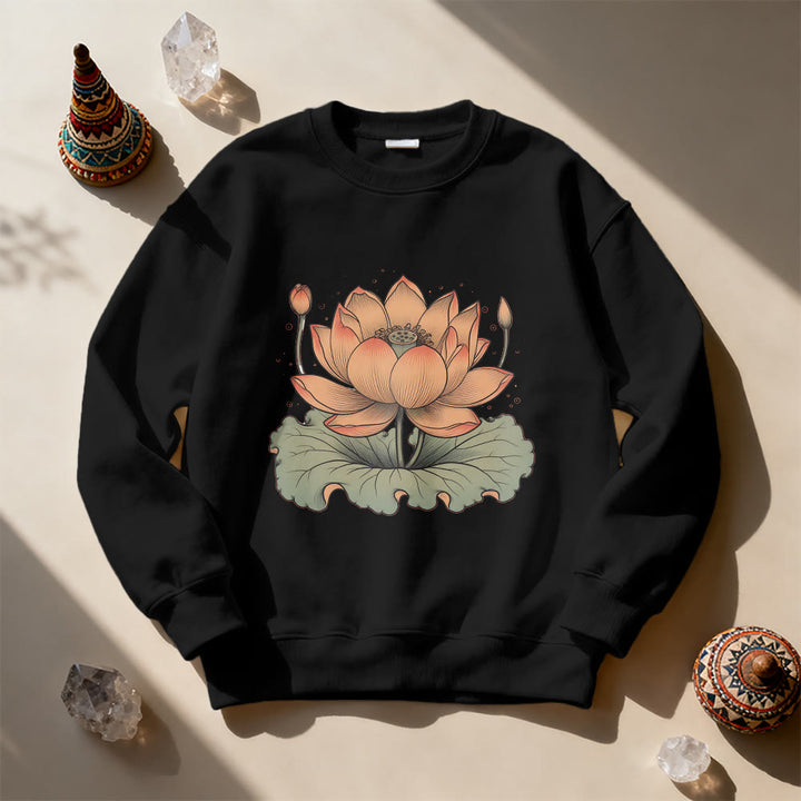 Sweat-shirt de méditation de yoga Olivenorma Lotus Bloom - image 6