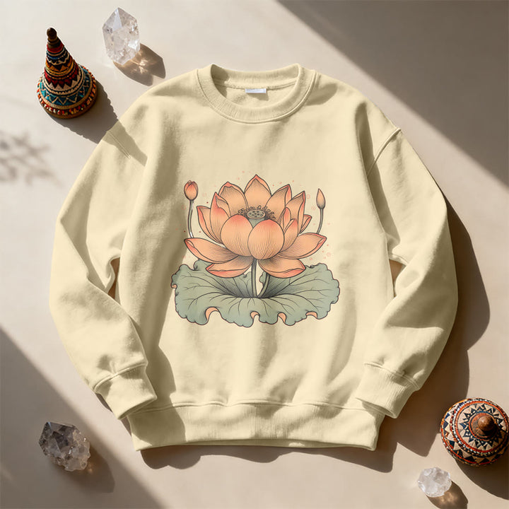 Sweat-shirt de méditation de yoga Olivenorma Lotus Bloom - image 4