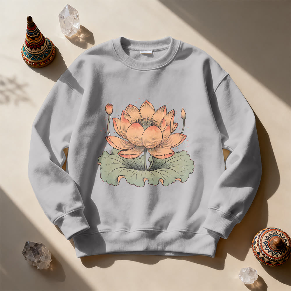Sweat-shirt de méditation de yoga Olivenorma Lotus Bloom - image 8