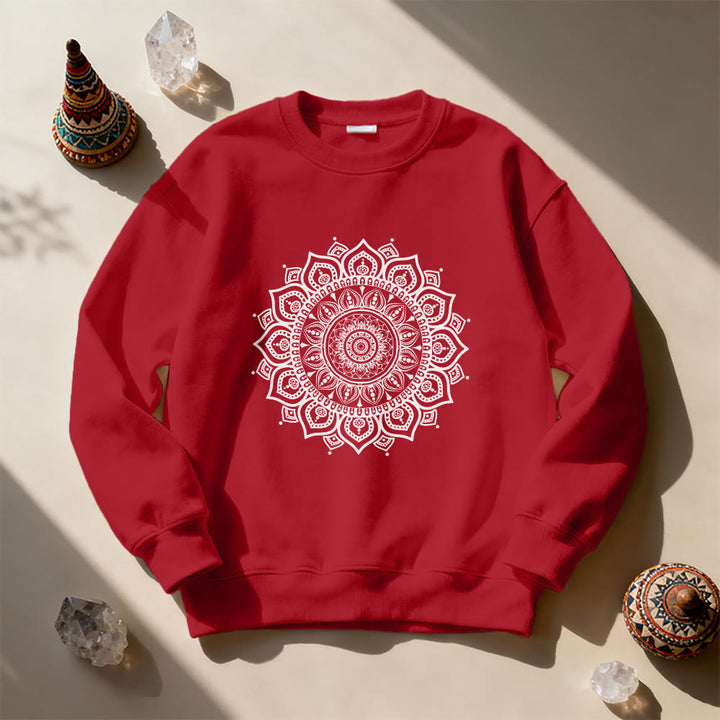Sweat-shirt de yoga Olivenorma Zen Mandala Géométrie Sacrée - image 0