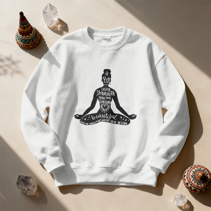 Sweat-shirt Olivenorma Mindful Balance Yoga Méditation - image 8