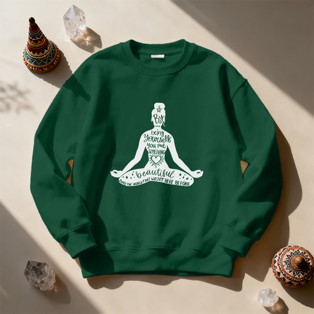 Sweat-shirt Olivenorma Mindful Balance Yoga Méditation - image 1