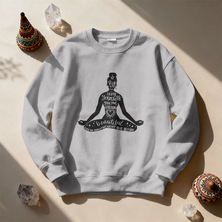 Sweat-shirt Olivenorma Mindful Balance Yoga Méditation - image 12