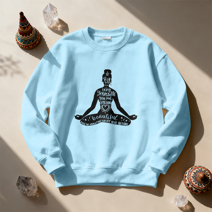 Sweat-shirt Olivenorma Mindful Balance Yoga Méditation - image 16