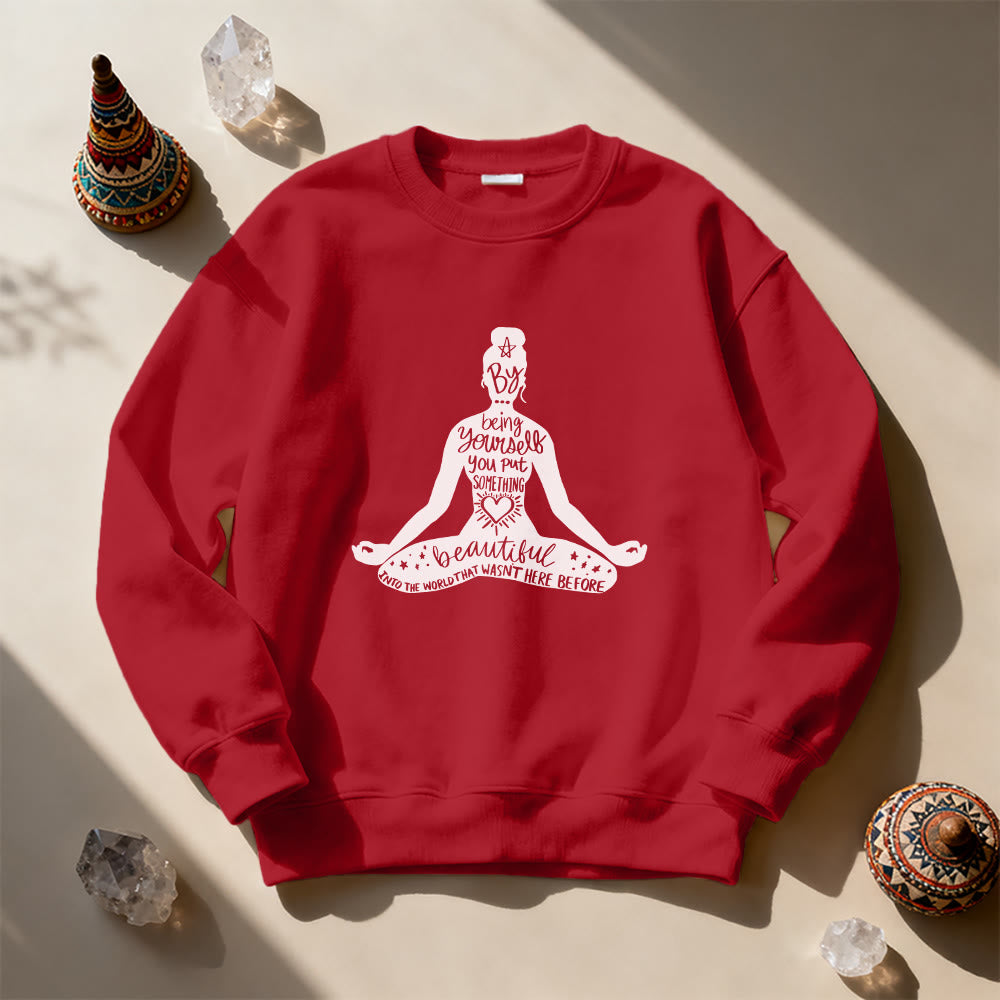 Sweat-shirt Olivenorma Mindful Balance Yoga Méditation - image 6