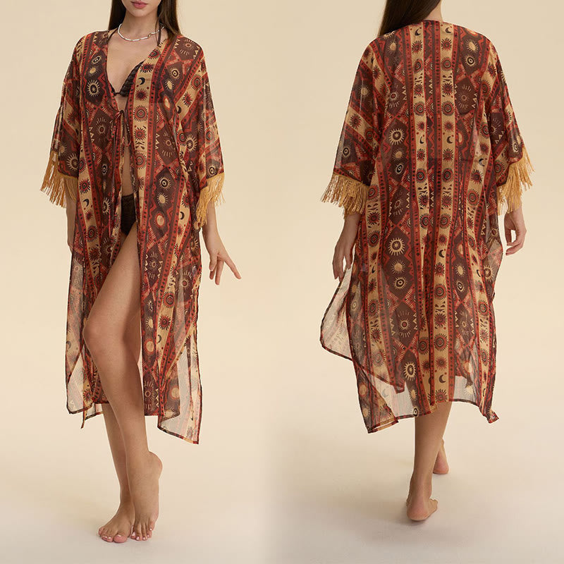 Paréo d'été Olivenorma en mousseline, coupe ample et légère, cardigan pour femme - image 5